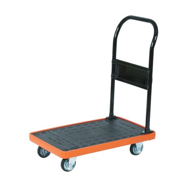 MKP 樹脂製運搬車 (ゴムキャスター) 固定ハンドル ゴムキャスタータイプ