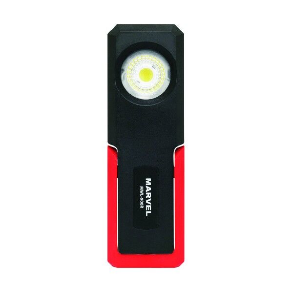 LEDワークライト 本体:黒、赤 192×62×38mm MWL-900R 1個