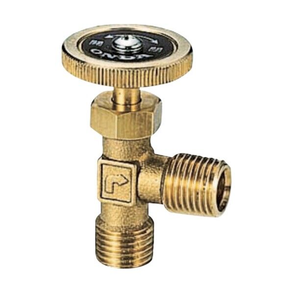 製作所 アングルミニチュアバルブ R1/4×R1/4 樹脂ハンドル ホースニップル・スリーブ・フレアーナット付き OMV-652-1 1点