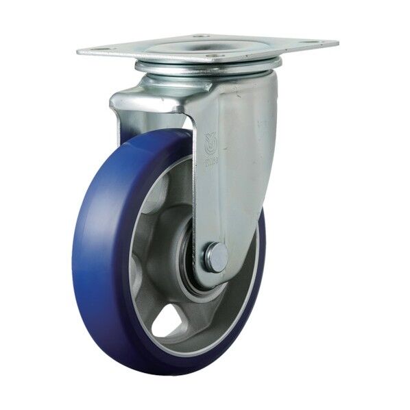 プレート式キャスター PMシリーズ (アルミホイルウレタン車) 自在