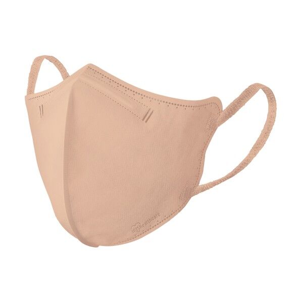 296451 DAILY FIT MASK 立体 小さめサイズ ピンクベージュ RK-F5XSPB 5枚
