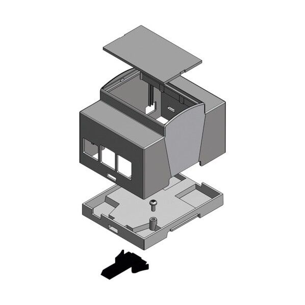 Raspberry Pi 専用 DINモジュールボックス RPD-1H 1点