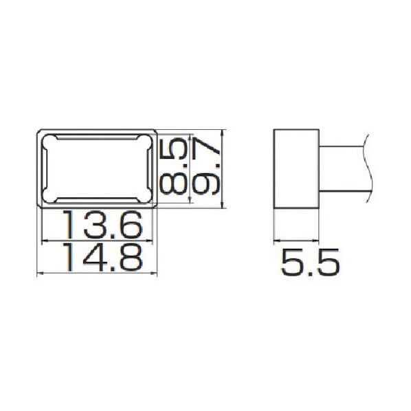 交換コテ先 FM-2027、FM-2028用 SMDタイプ クワッド型