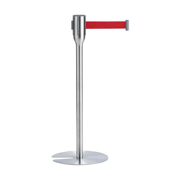 ベルトパーテーションスリム 5.5 ベルト赤 約φ360×H902mm SU-661-910-2 1個