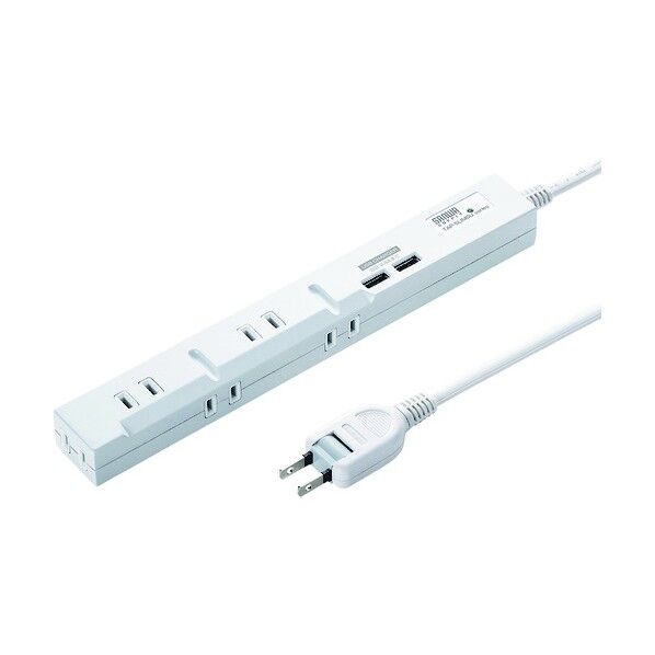 スリムタップUSB充電機能付き TAP-SLIM5U-2 1点