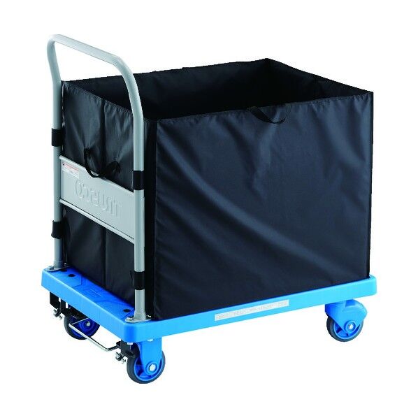 樹脂台車 グランカートサイレント CHBAハンドトラックボックス付 ストッパー付 900X605 TPX-902S-CHBA 1点