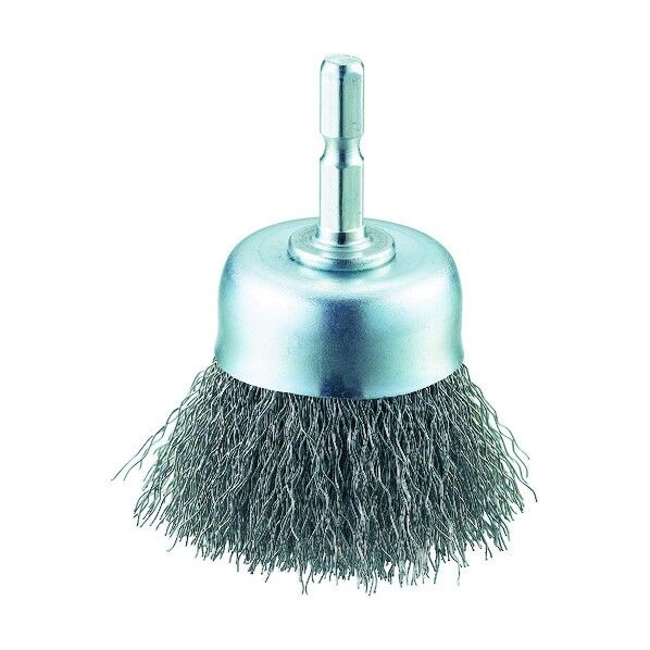 軸付カップブラシ(軸径6.35mm) ステンレス線
