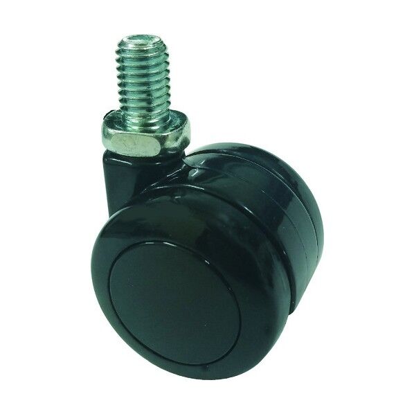 ねじ込み式双輪キャスター(ナイロン車) 自在