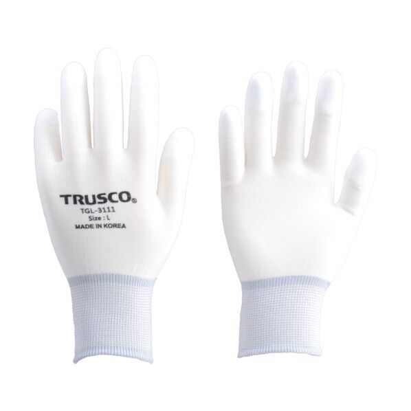 ナイロン手袋PU指先コート