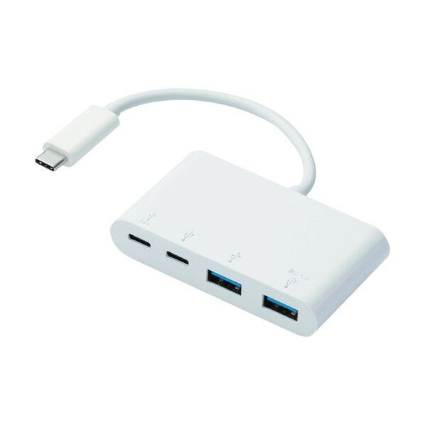 エレコム USB Type－Cコネクタ搭載USBハブ(PD対応) U3HC-A424P10WH 1個