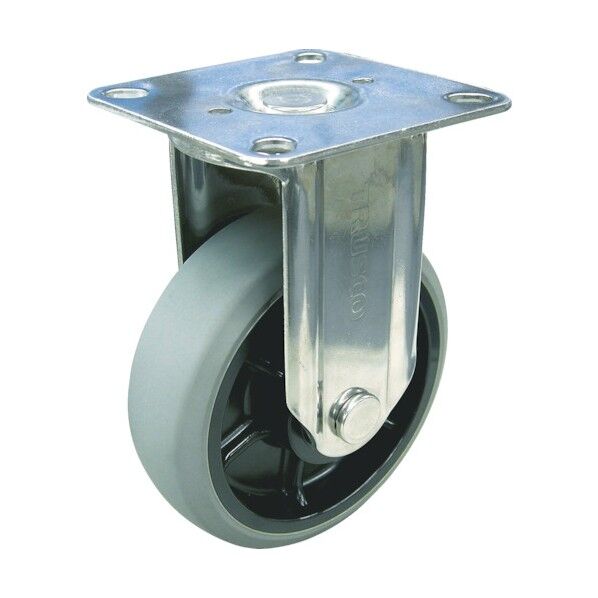 ナイロンホイールウレタン車 ステンレス金具 固定