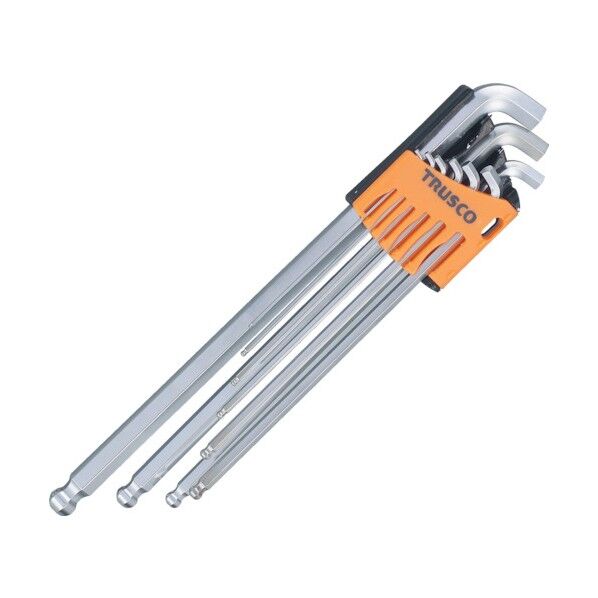 ショートネック100°ロングボールポイント六角棒レンチセット