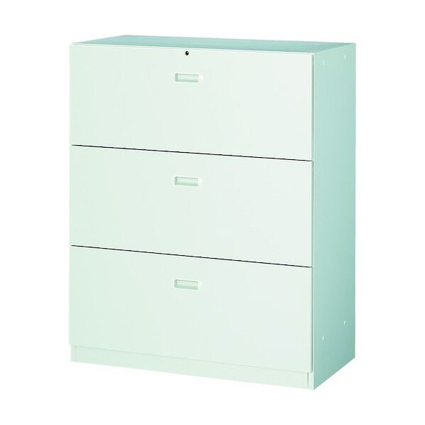 ユニット型壁面書庫 ラテラル3段 H1110 アジャスター付 W色 67kg UFAW-11