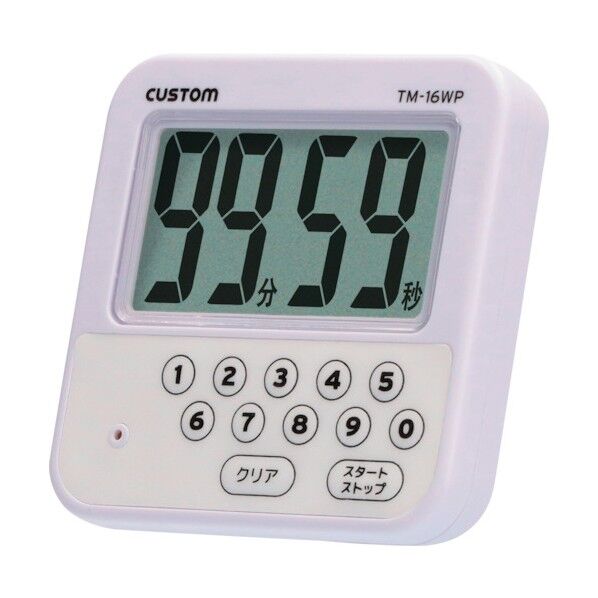 防水タイマー ホワイト TM-16WP 1点