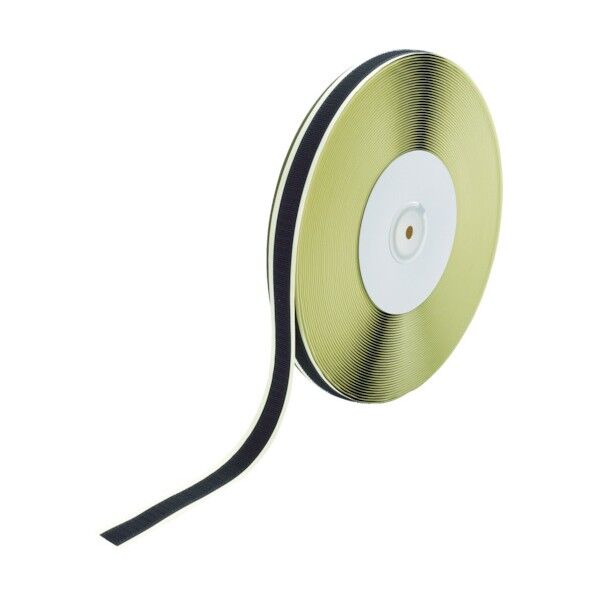 マジックテープ糊付A側16mm×25m黒 320 x 320 x 30 mm TMAN-1625-BK 1点