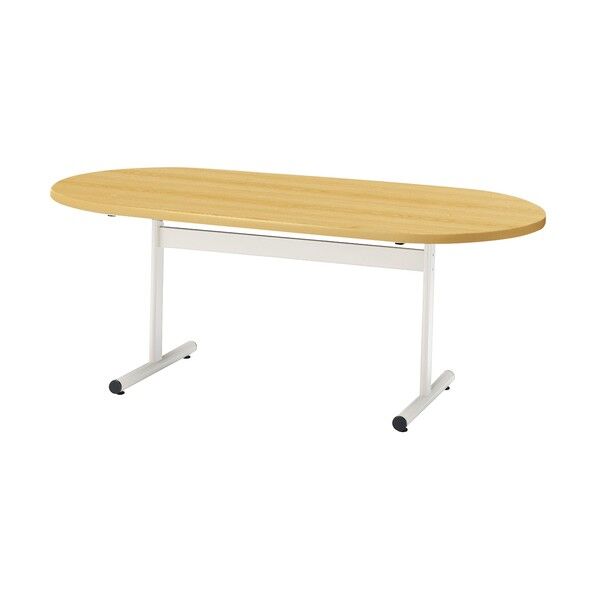 ミーティングテーブル TT-TW 楕円型 1500×900 メープル TT-TW1590R-MP 1点