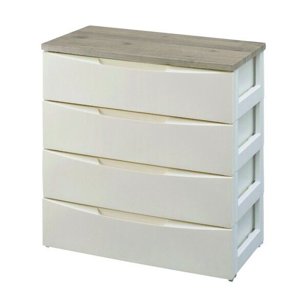 デザインウッドトップチェスト アイボリー DW-724 1点