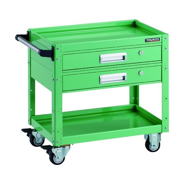 イーグルワゴン 600X400 引出付 ウレタン車輪 ヤンググリーン EGW-662V2U-YG 1点