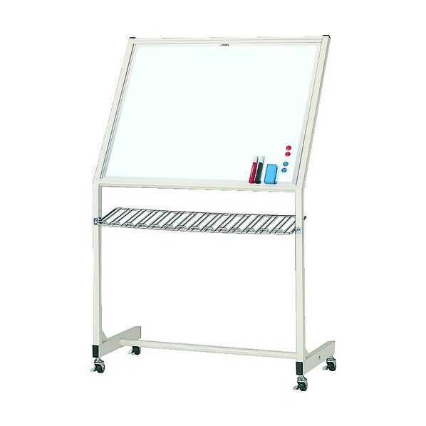 片面固定移動ボード無地スチール製ホワイトボード650X850