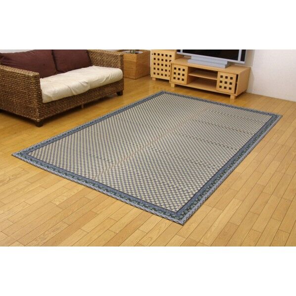 かれん 花莚 江戸 ブルー 江戸間3畳 4124803 1枚