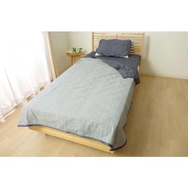 デニム 合わせケット ネイビー 140×190cm 1562909 1枚