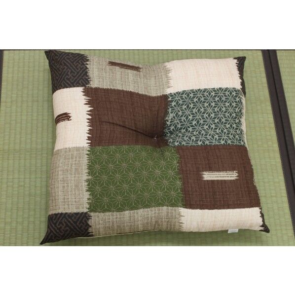 華小路 座布団 ブルー 55×59cm　2Ｐ 3565420 1枚