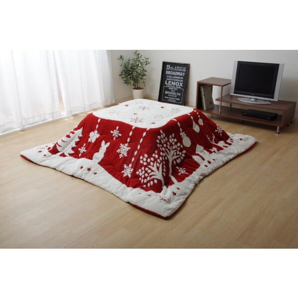 ルネッタ レッド 190×190cm 6814709 1枚