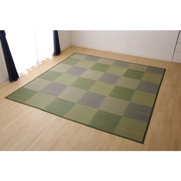 ピーア 花莚 ブルー 江戸間4.5畳 4323704 1枚