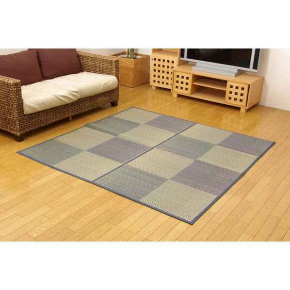 DXパルコ 裏張 江戸 ブルー 江戸間2畳 4803202 1枚