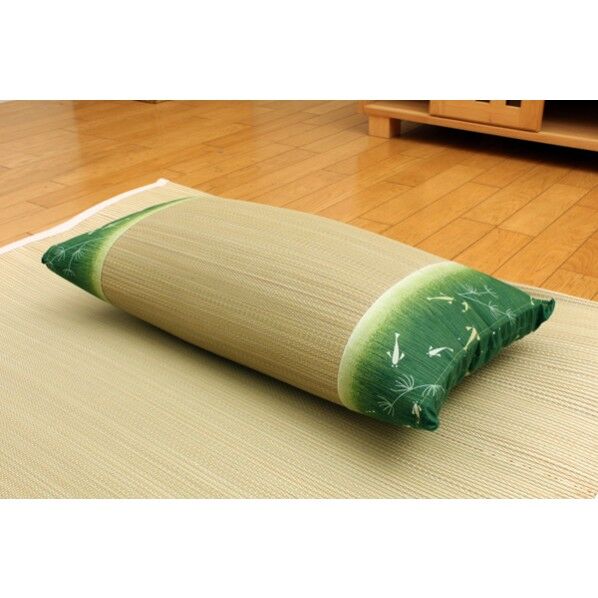 涼水 低反発枕 箱付 グリーン 50×30cm 3614990 1個