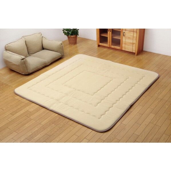 アルフ F敷 ベージュ 190×190cm 7020409 1枚