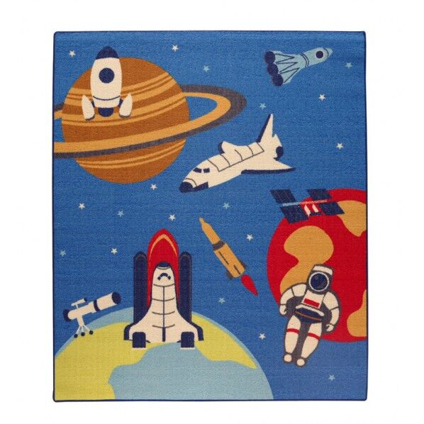 スペース 平織 ブルー 110×133cm 4720029 1枚