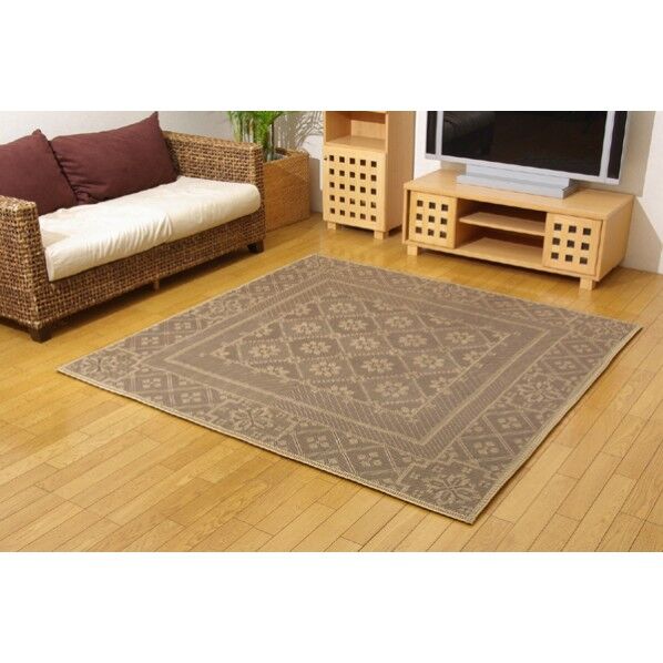 FXカルチャー 麻混 ブラウン 江戸間2畳 5414029 1枚