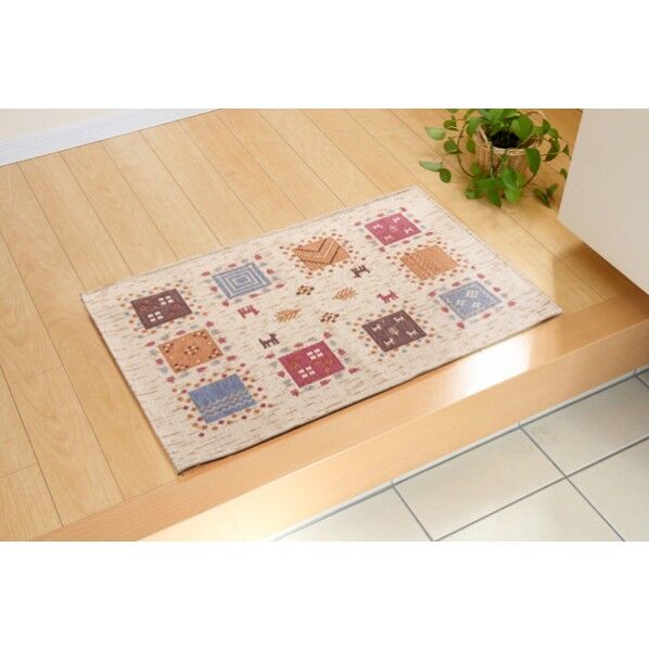 ギャベル 玄関マット ベージュ 50×80cm 2034230 1枚