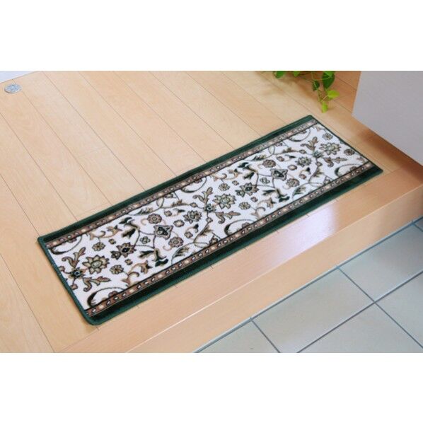 メンデル 玄関マット グリーン 30×110cm 2027720 1枚