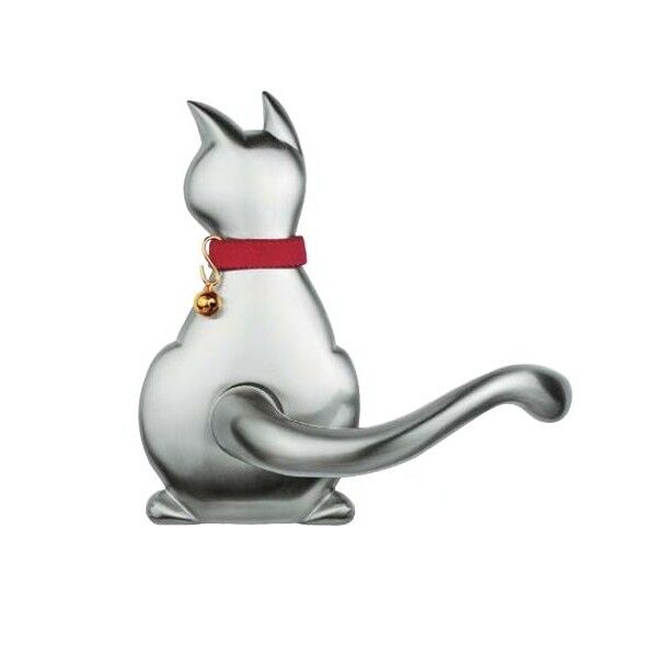 わんにゃんレバーハンドル にゃん60 TX-W20C WB(ホワイトブロンズメッキ) 6W20CWB 1個