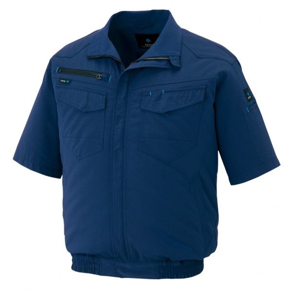 半袖ブルゾン(空調服TM)(男女兼用)AZ2998-008ネイビーSS 008ネイビー SS 2998 1枚
