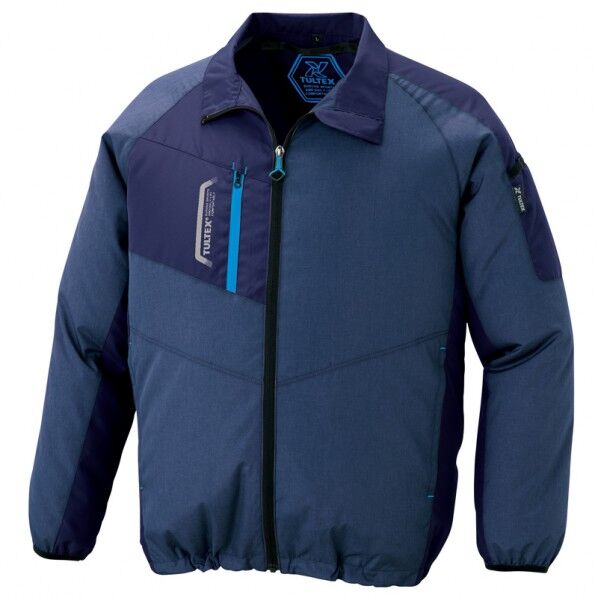 長袖ジャケット(空調服TM)(男女兼用)AZ50199-108モクネイビーSS 108モクネイビー SS 50199 1枚