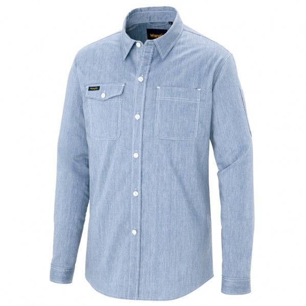 長袖シャツ(男女兼用)AZ64435-007サックスS