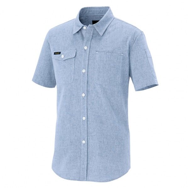 半袖シャツ(男女兼用) 007サックス LL AZ-64437-007 1枚