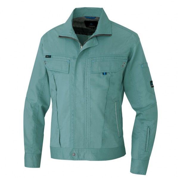 長袖サマーブルゾン(男女兼用) 027ターコイズ LL 30530 1枚