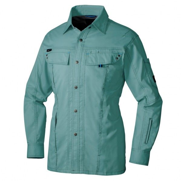 長袖シャツ(男女兼用)AZ30535-027ターコイズ5L