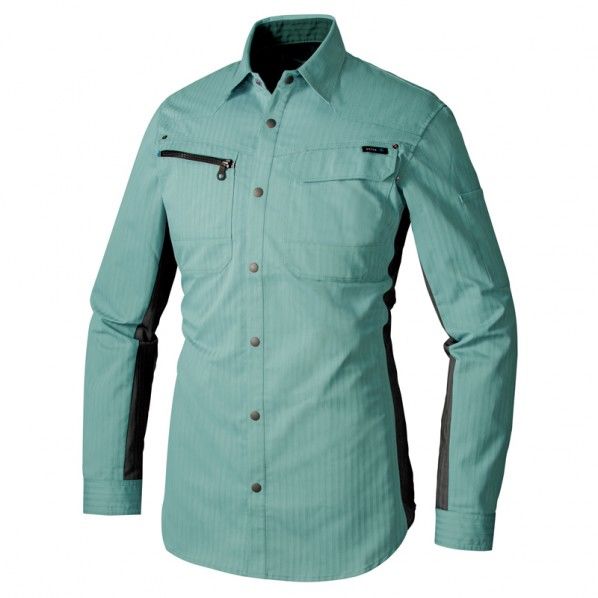 長袖シャツ(薄地)AZ30635-027ターコイズS 027ターコイズ S 30635 1枚