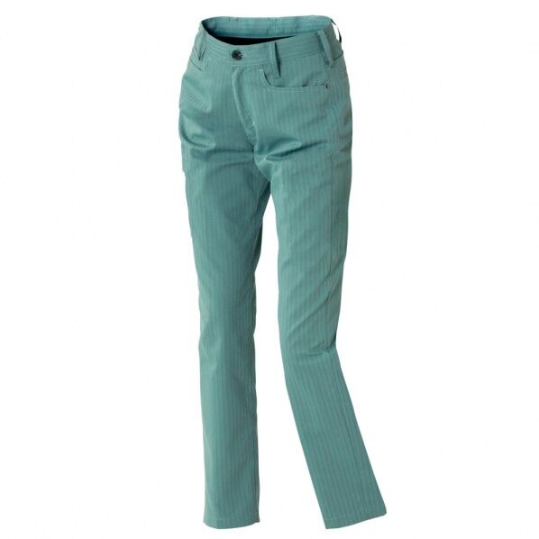 アジト ペンタスヘリンボーン レディースワークパンツ(ノータック) 027ターコイズ(在庫限り) S 30655 1枚