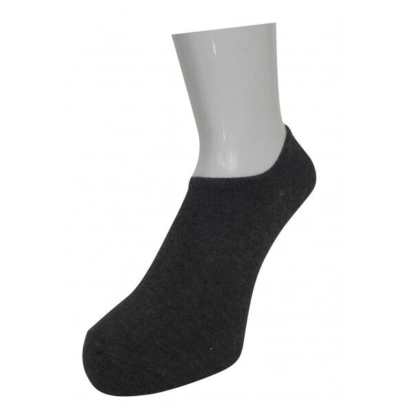 ココピタ 丸編み無地超深 CV 超深履き スニーカーソックス チャコール 25cm ～ 27cm 570-221-26-80 1足