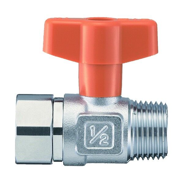 ナット付ボールバルブ