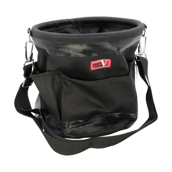 電工バケツ 外ポケット・ショルダーベルト付