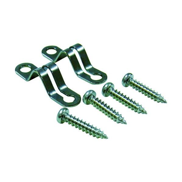 玉付ワイヤーロープ用棚板・ボード用金具 クローム 40.0×10.0×10.0mm Y-287 2個