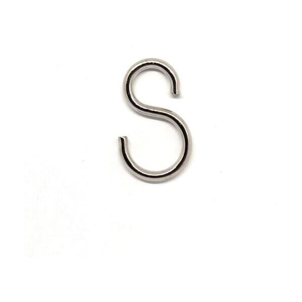 真鍮 Sフック 参考使用荷重1kg BSH23 ニッケル 300個