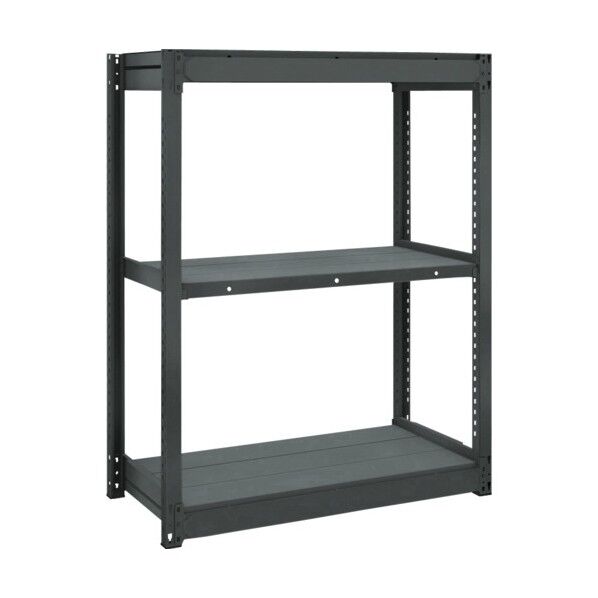 TUG型軽量ボルトレス棚ブラック 単体型